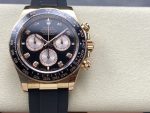 Rolex Daytona Everose Rubber 126515LN 0004 Black Dial Diamond Watch - Image 3