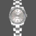 Rolex Oyster Perpetual 176234 Silver Dial Pink Baton 26MM Lady Replica Watch