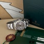 Rolex Oyster Perpetual 177200 Silver Dial Blue Markers 31mm Lady Replica Watch - Image 6