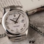 Rolex Day Date 118206 Meteorite Grey Dial 36mm Unisex Replica Watch - Image 3