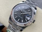 Rolex Datejust 41 White Gold Fluted Bezel Slate Dial Oyster M126334 0013 Men's Watch - Image 5