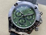 Rolex Daytona Platinum Green Dial Ceramic Bezel 126506 40mm Rubber Strap - Image 5