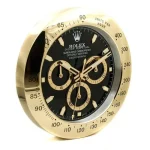 Rolex Daytona Gold & Black Wall Clock - Image 2