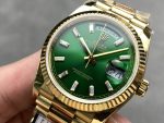 Rolex Day Date 36 Yellow Gold Automatic Green Diamond Dial M128238 0130 - Image 5