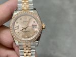 Rolex Datejust 28 Oystersteel and Everose Gold m279381rbr 0027 Women's Watch - Image 3