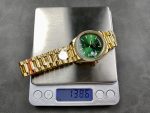 Rolex Day Date 36mm Green Dial Diamond-Set Bezel President Bracelet m128398tbr 0035 - Image 11