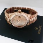 Rolex Day-Date 118235 Rose Champagne Roman Dial 36mm Unisex Replica Watch - Image 4