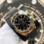 Rolex Daytona 116518LN Black Dial Yellow Gold 40mm Mens Replica Watch - Image 13
