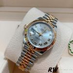 Rolex Datejust 279173 Silver Roman Numeral Dial Fluted Bezel 28mm Lady Replica Watch - Image 2