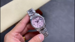 Rolex Day Date 36 Platinum Pink Opal Diamond-Set Roman Dial Diamond Bezel m128396tbr 0009 - Image 2
