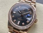 Rolex Day-Date 128345RBR Slate Dial Everose Gold 36MM Unisex Replica Watch - Image 5