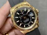 Rolex Sky Dweller m336238 0002 Yellow Gold Black Dial 42mm Mens Replica Watch - Image 4