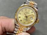 Rolex Datejust 28mm Stainless Steel and Yellow Gold m279173 0011 Women's Watch - Image 5