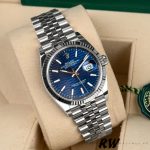 Rolex Datejust 126234 Fluted Bezel Blue Fluted Motif Dial 36MM Unisex Replica Watch - Image 13