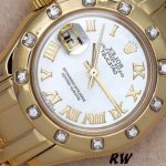 Rolex Pearlmaster 80318 White MOP Dial 29MM Lady Replica Watch - Image 2