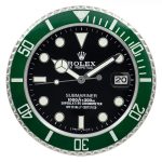 Rolex Submariner Green & Black Wall Clock