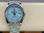 Rolex Day Date 40mm Platinum 228236 0006 Ice Blue Baguette - Image 3