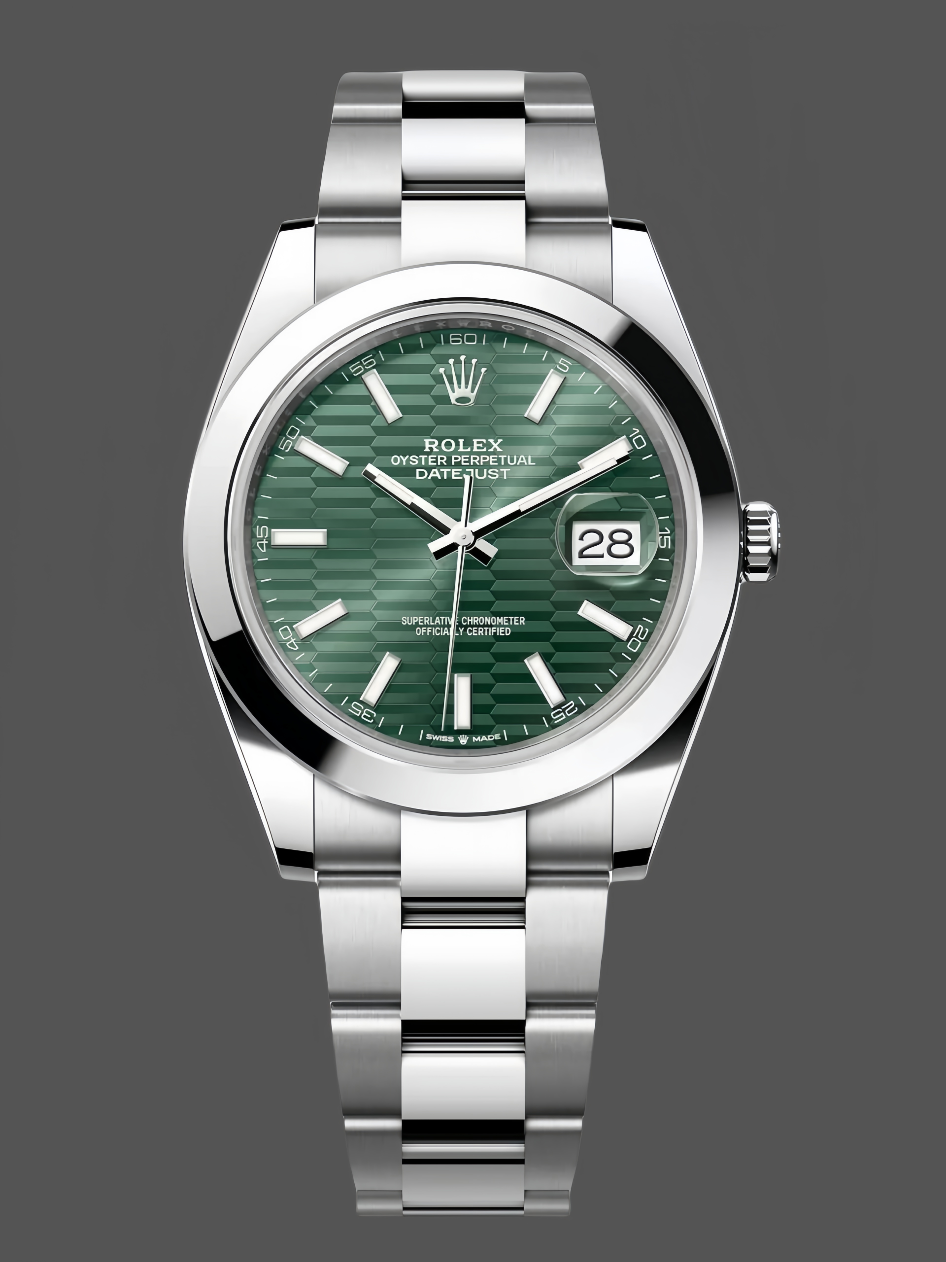 A4A87E37-D4A0-5E47-8AE2-7B992FBBBCF5 Rolex Datejust 41mm Steel Oyster Bracelet Smooth Bezel 126300 0021 - Image 1