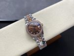 Rolex Datejust 31 m278381RBR 0028 Rose Gold Chocolate Diamond Dial Diamond Bezel Lady Watch - Image 6