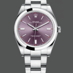 Rolex Oyster Perpetual 39 Red Grape Dial Steel 114300 0002 Men's Watch