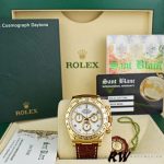 Rolex Daytona 116518 Yellow Gold White Dial 40mm Mens Replica Watch - Image 6