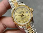 Rolex Datejust 28mm Stainless Steel and Yellow Gold m279173 0011 Women's Watch - Image 4