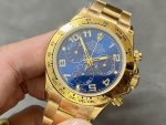 Rolex Daytona 116528 Yellow Gold Blue Racing Dial 40mm Mens Replica Watch - Image 5