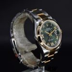 Rolex Datejust 126233 Olive Green Dial Yellow Gold and Oystersteel 36MM Unisex Replica Watch - Image 3