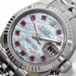 Rolex Datejust 179174 Mother of Pearl White Dial Fluted Bezel 26MM Lady Replica Watch - Image 2