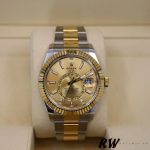 Rolex Sky-Dweller 326933 Champagne Dial Stainless Steel 42MM Mens Replica Watch - Image 6