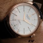 Rolex Cellini Time 50505 Black Leather Strap White Dial 39mm Mens Replica Watch - Image 3