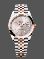 Rolex Datejust 41MM 126301 0010 Rose Gold Sundust Index Dial Mens Replica Watch