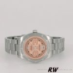 Rolex Oyster Perpetual 177210 Pink Maxi Arabic Dial 31mm Lady Replica Watch - Image 4