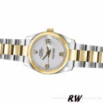 Rolex Datejust 179163 White Dial Diamond Domed Dezel 26MM Lady Replica Watch - Image 4