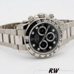 Rolex Cosmograph Daytona 116509 Black Dial White Gold 40MM Mens Replica Watch - Image 4