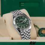 Rolex Datejust 126234 Olive Green Palm Motif Dial 36MM Unisex Replica Watch - Image 13