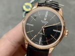 Rolex Cellini Time 50505 Black Leather Strap Black Dial 39mm Mens Replica Watch - Image 5