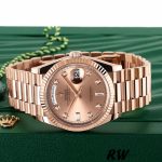 Rolex Day-Date m128235 0009 Everose Gold Pink Rose Dial 36MM Unisex Replica Watch - Image 11