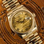 Rolex Day-Date 118238 Arabic Numeral Wave Champagne Dial Yellow gold 36mm Unisex Replica Watch - Image 2
