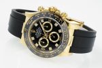 Rolex Daytona 116518LN Yellow Gold Black Diamond Dial 40mm Mens Replica Watch - Image 5