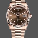 Rolex Day-Date 118235 Everose Gold Case Chocolate Dial 36mm Unisex Replica Watch