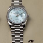 Rolex Day-Date 118206 Ice Blue Roman Numeral Dial 36mm Unisex Replica Watch - Image 2