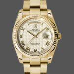 Rolex Day-Date 118238 Roman Numeral Pyramid Ivory Dial 36mm Unisex Replica Watch