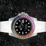 Rolex Submariner 116610 Black Dial White Rubber strap 40mm Mens Replica Watch - Image 4