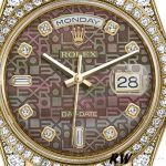 Rolex Day-Date 118388 Mother of Pearl Jubilee Diamond Dial 36mm Unisex Replica Watch - Image 2