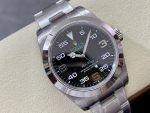Rolex Air-King Stainless Steel Black Arabic Dial 116900 40mm Mens Replica Watch - Image 4