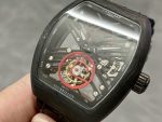 Franck Muller Skeleton V45 T SQT Black Strap 35.6mm×40.6mm - Image 4