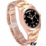 Rolex President Day Date 118205 Rose Gold Black Dial 36mm Unisex Replica Watch - Image 2