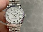 Rolex Datejust 31 White Roman Dial Fluted Bezel Jubilee 278274 0010 Ladies Watch - Image 3