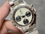 Rolex Daytona 6239 Stainless Steel White & Black Dial Vintage Men's Watch - Image 4